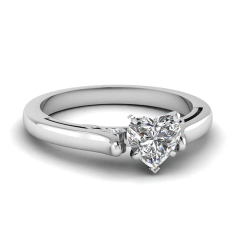 Round diamonds represent roughly 75% of all diamonds that are sold worldwide. Heart Shaped Cathedral Diamond Engagement Ring In 14K ...