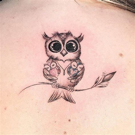 Embedded Owl Tattoo Small Cute Owl Tattoo Mom Tattoos