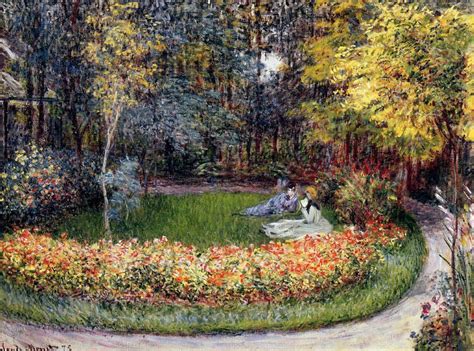 In The Garden Claude Monet Encyclopedia Of Visual Arts