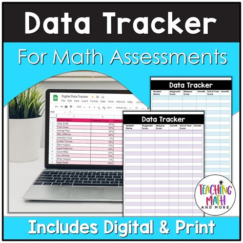 Data Tracker For Math Assessments