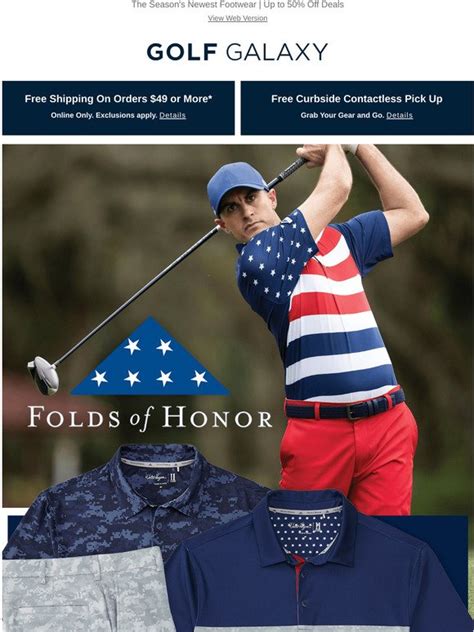 Golf Galaxy ⭑ Walter Hagen Folds Of Honor Golf Apparel And More Milled