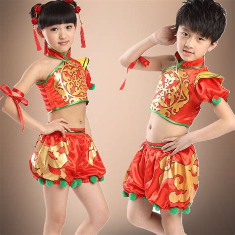 Other east asian and southeast asian countries such as korea, japan, vietnam, singapore, malaysia. Child Yangko Dance Costume Girl Chinese New Year Stage ...