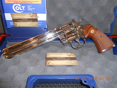 Colt Python Target 8 Nickel 38 Special Scarce For Sale