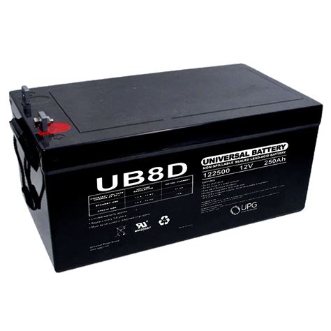 Ub8d 45964 Universal Battery 12v 250 Ah Deep Cycle Sealed Agm Battery
