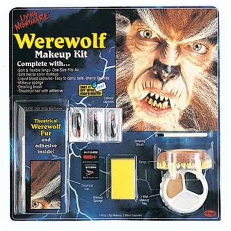 Costumes For All Occasions Fw9421w Living Nghtmr Werewolf Kit Halloween Makeup Kits Werewolf