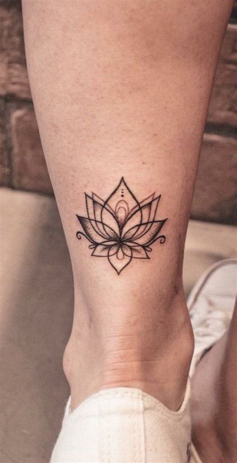 100 Most Popular Lotus Tattoos Ideas For Women Ankle Tattoo Ideas