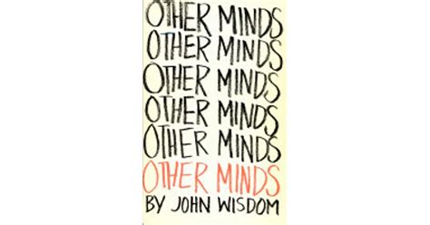 Other Minds By John Wisdom