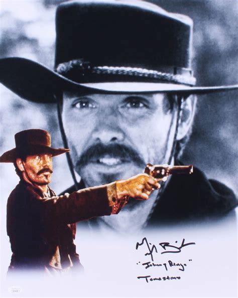 Michael Biehn Signed Tombstone 16x20 Poster Inscribed Johnny Ringo And Tombstone Jsa