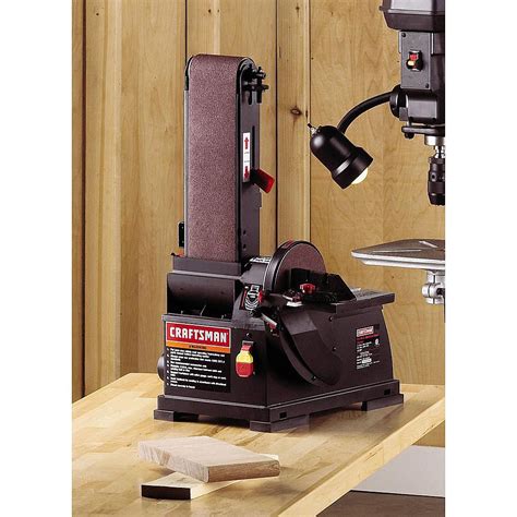 Craftsman Disc Sander Bench Top Belt Wood Sanding Tool Machine Dust