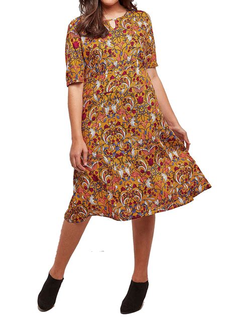 Joe Browns Joe Browns Multi Vintage Inspired Dress Plus Size To