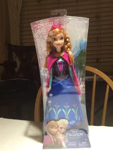 DISNEY FROZEN ANNA Princess Of Arendelle In Posable Doll NEW Cloth Cloak Dress PicClick