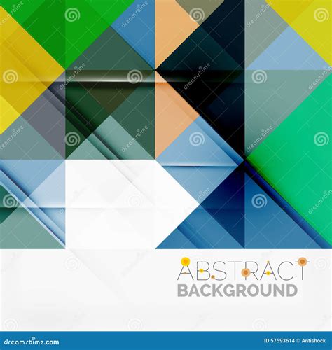 Abstract Geometric Background Modern Overlapping Stock Vector