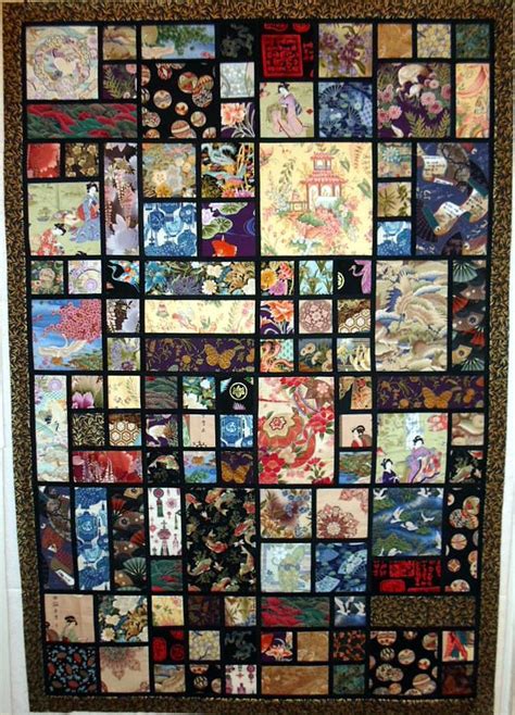 T Oriental Vignettes Japanese Quilt Patterns Quilts Fabric Panel Quilts
