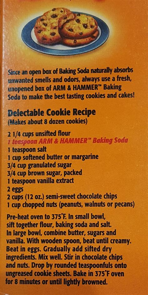 We did not find results for: Chocolate Chip Cookie recipe from Arm & Hammer baking soda ...