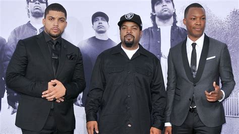 Straight Outta Compton Movie Premiere With Dr Dre Ice Cube