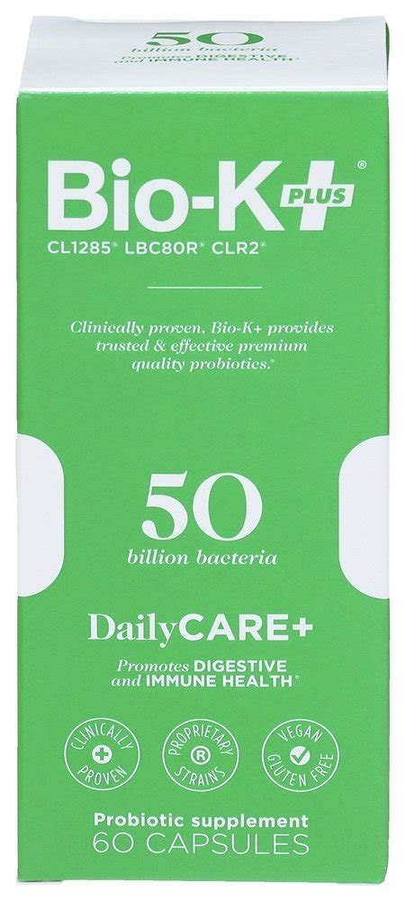 Bio K Plus Probiotic Dailycare 50 Billion Cfu 60 Capsules