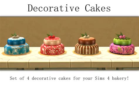 My Sims 4 Blog Decorative Cakes By Monstermadnessworld