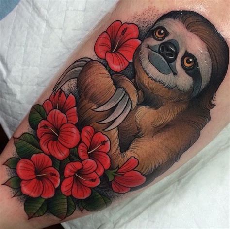 The Greatest And Most Adorable Sloth Tattoos Youll Ever See 15 Is