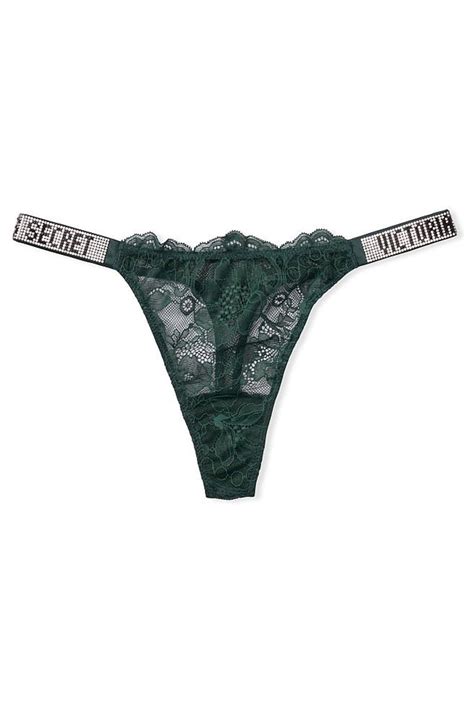Buy Victorias Secret Bombshell Shine Strap Lace Thong Panty From The Victorias Secret Uk