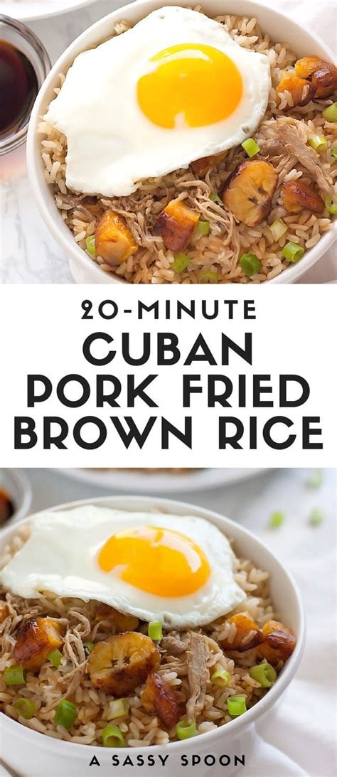 Ham sandwich: leftover ham (or dijon pork roast) with any vegetables you have; Easy Cuban Pork Fried Brown Rice | Recipe | Fried brown ...