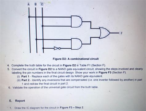 Solved A Figure D2 A Combinational Circuit 4 Complete The