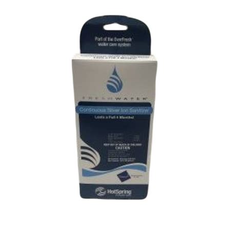 Insert the silver ion cartridge into the filter of your hot tub and the silver ions are released automatically reducing your need for chlorine! Hot Spring Freshwater Ag+ Cartridge Silver Ion Sanitizer ...