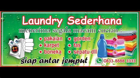 Desain Contoh Spanduk Laundry