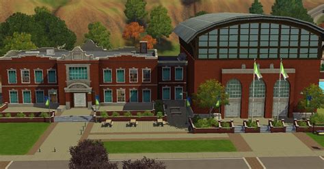 Sims 3 Community Lots Compendium Sims 3 School And Stadium