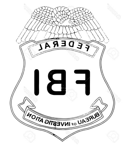 Printable Fbi Badge Template