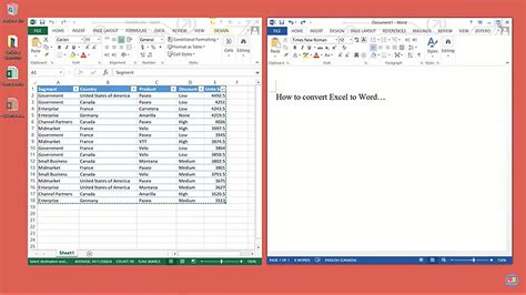 How To Convert Excel To Word Documents Please Pc