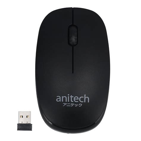 Wireless Mouse เมาส์ไร้สาย Anitech W217 Wireless Black