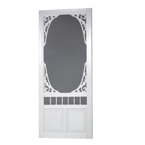 Vinyl screen doors 36 x 80. DIY 36-inch x 80-inch Georgian Solid Vinyl Screen Door ...