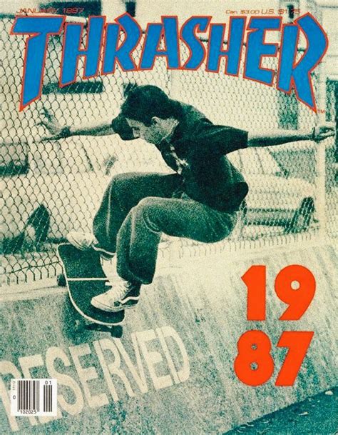 Thrasher Magazine Vintage Skateboard Poster Thrasher Retro Poster