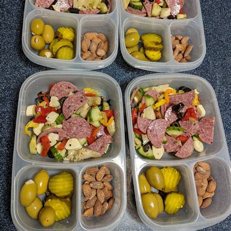 I pack grilled chicken salads for lunch pretty regularly. Keto lunches packed for the week! packed in # ...