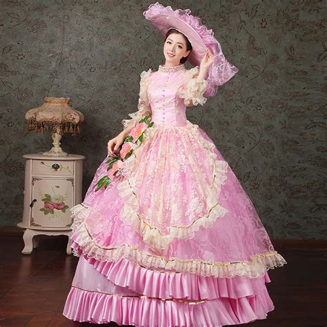 Yf Women Victorian Vintage Ball Gown Party Dress Renaissance Costume Fancy Costume With Hat In