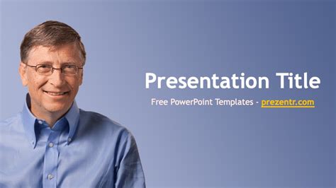 Free Bill Gates Powerpoint Template Prezentr Free Ppt Templates