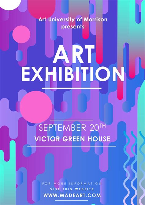 Word Of Art Exhibition Posterdocx Wps Free Templates