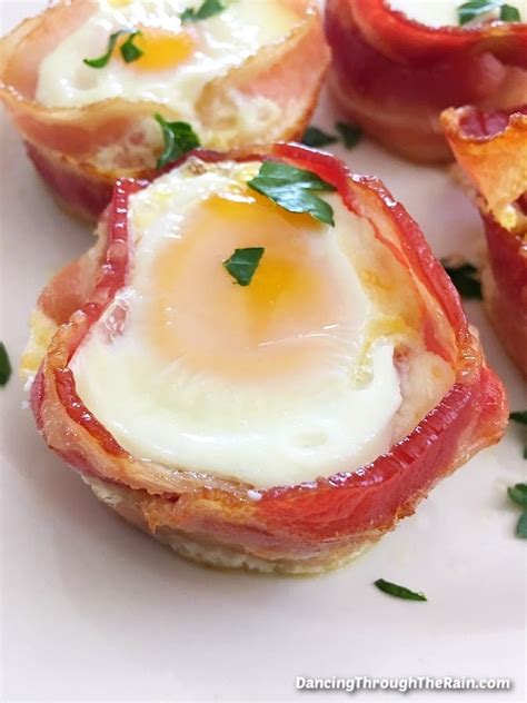 Easy Bacon Wrapped Egg Cups Dancing Through The Rain