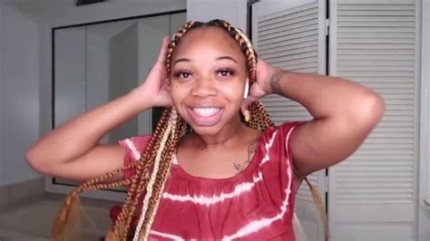 i did my own knotless box braids youtube