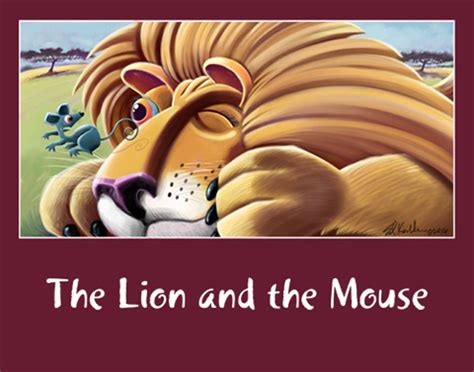 Lion And Mouse Ed Koehler Illustrator Artist For Christian Publishing