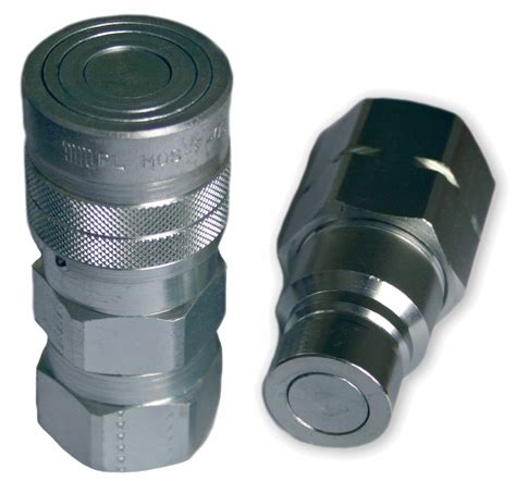 Quick Release Fitting Bsp Flat Face Hydraulic Connectors Couplings