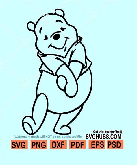 Winnie The Pooh Svg, Cut File, Cricut, Png, Vector | mail.napmexico.com.mx