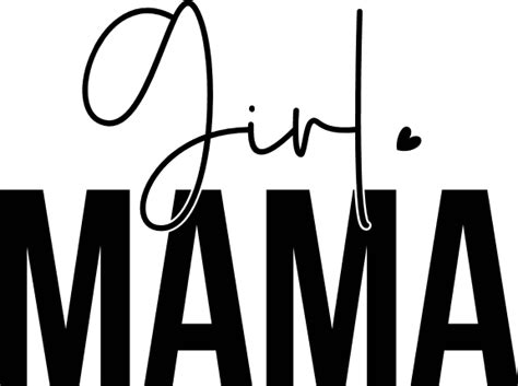 Girl Mama Mom Of Girls Mothers Day T Free Svg File For Members