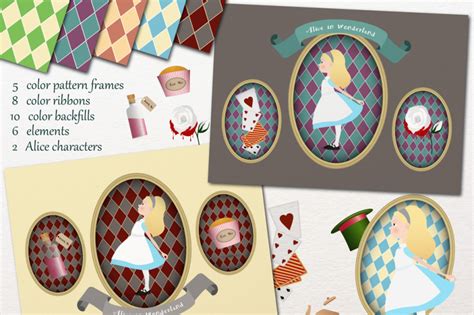 Alice In Wonderland Collection By Natalydesign