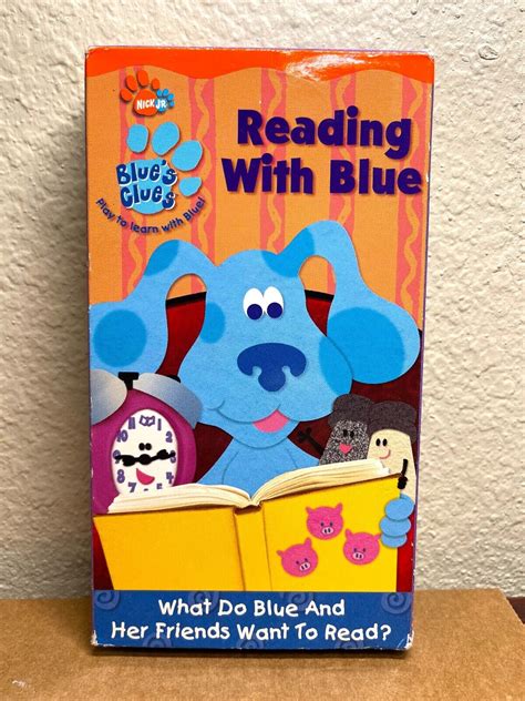 Blues Clues Reading With Blue Vhs Blue And Steve Vintage Blues Clues