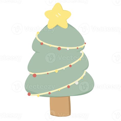 Cute Christmas Tree 35005215 Png