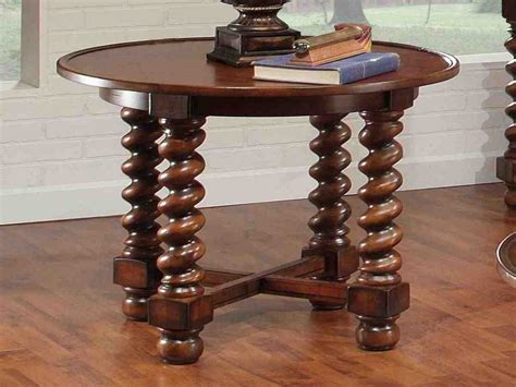 Antique Round End Table Decor Ideas