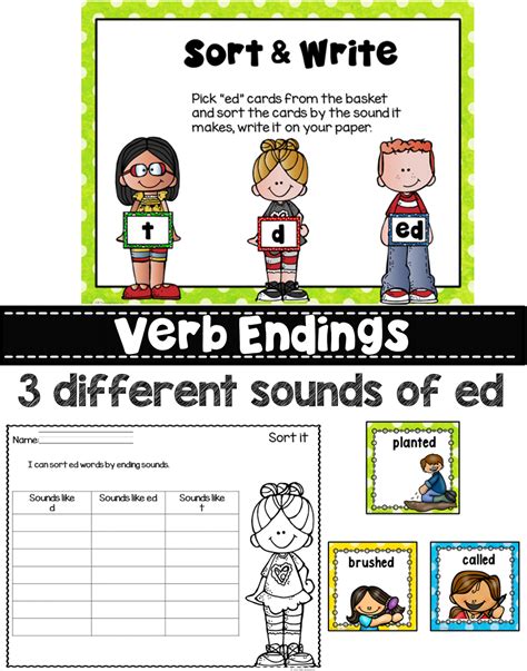 The letters w and y are never doubled (they words beginning with qu may seem like an exception to the rule, but qu is actually pronounced as kw, i.e. Verb Endings ed and ing This set of Past and Present Tense ...