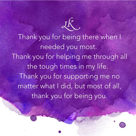 Thank You For Being There Thank You Quotes For Support Thank You Quotes For Friends Friends