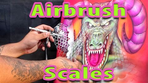 Make Airbrushing Scales Easy Scale Effects Stencils By Mikes Brush